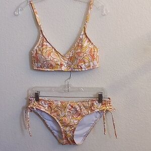 HURLEY Beachy Cruise Party Size M Orange-White Colors B13